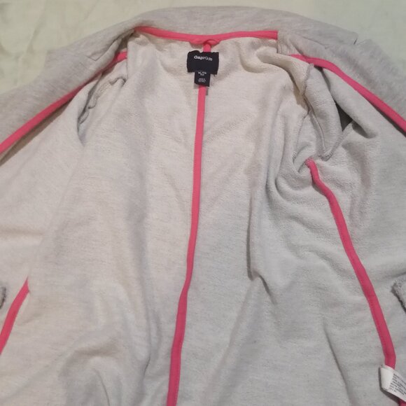 Girls' Light Grey Deconstructed Blazer, Gap Kids - Picture 5 of 9